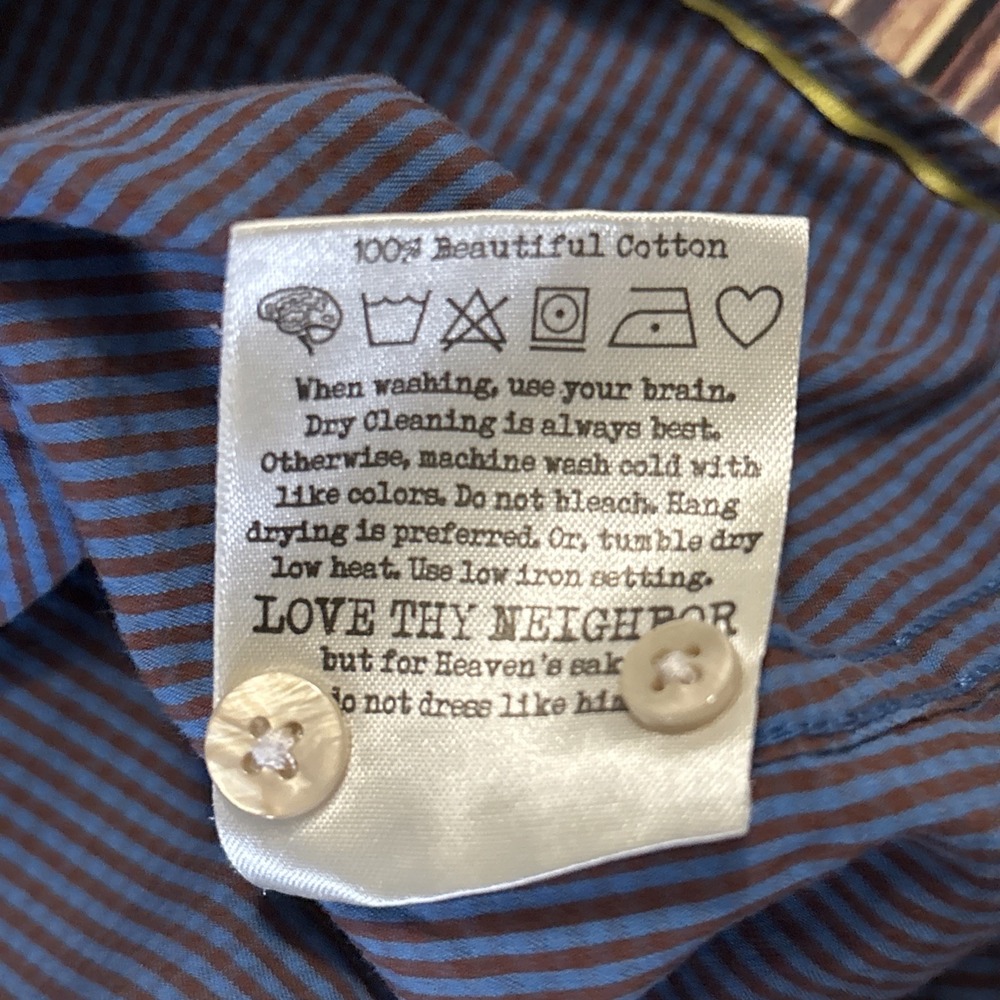 Descendant of Thieves Long Sleeve Shirt Men's Large L Limited Edition Gingham - Picture 10 of 10
